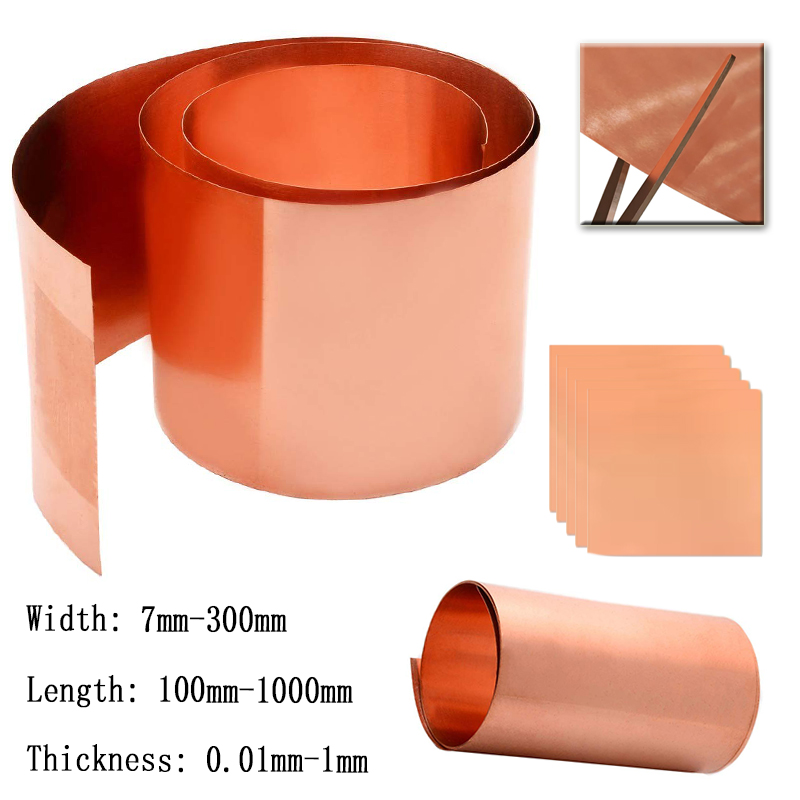 Worbla Thermoplastic - 1 個 99.9% 純銅箔シートプレート幅 7-300mm、長さ 100-1000mm、厚さ