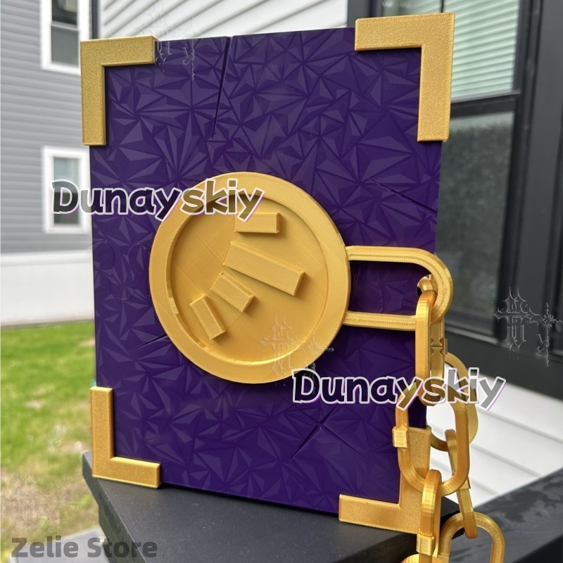 Cosplay Prop Book - リムバスカンパニー中指ティッシュブックオブヴェンジェンスプロップパープルゴールドチェーンバウンドナイトノベルコスプレアクセサリーアニメゲーム用