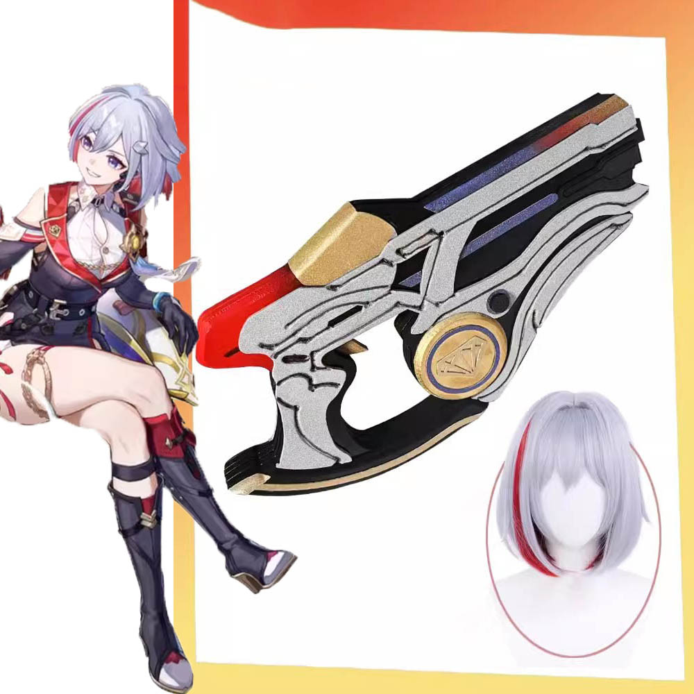 Heat Gun Cosplay - 映画のキャラクターのコスプレアクセサリー,抗熱ウィッグ,ヘアアクセサリー,カーニバル,ハロウィーン
