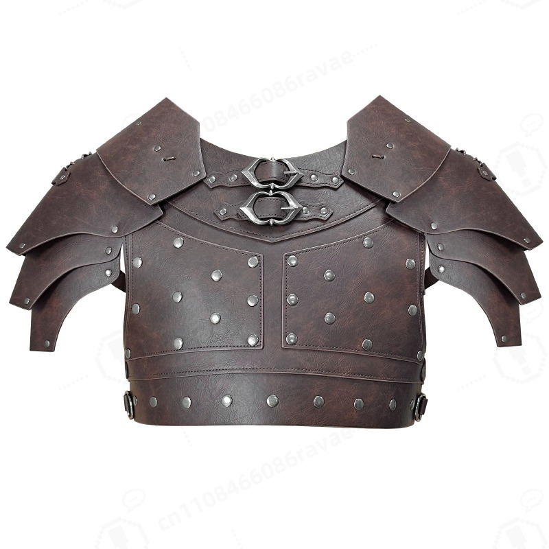 Cosplay Props - 中世風スタッズ付き肩胸甲冑バイキングハーネスハロウィンLARPコスプレ小道具