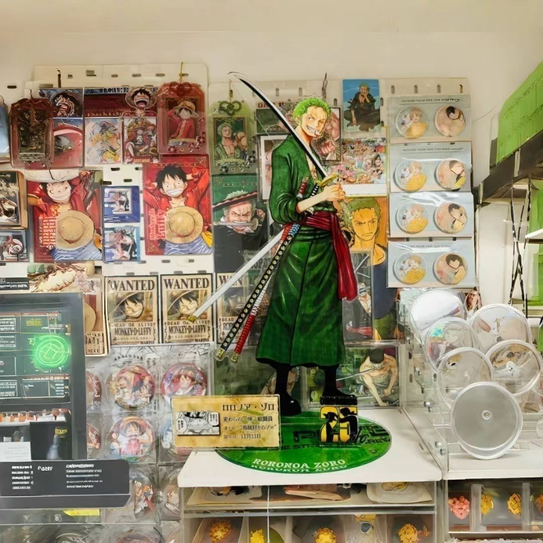 Cosplay Prop Diy - ワンピースゾロファッションショースタンドキュートなアクリルデスクデコレーション友人への楽しいギフト興味深いおもちゃの飾りDIY