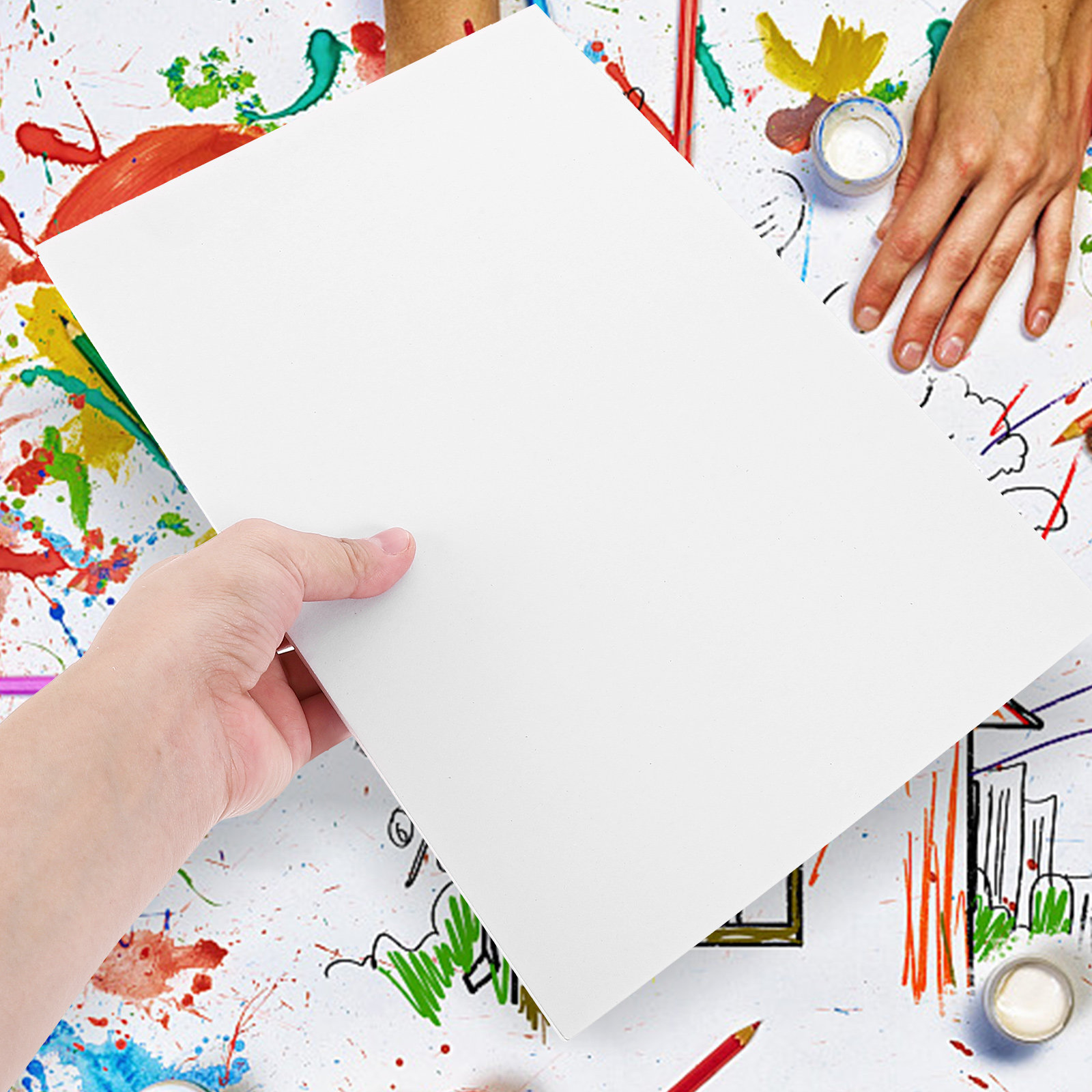 Cosplay Prop Foam Board - 10 個のブランクフォームボードシート大型フォームボードアート絵画広告制作 DIY 装飾コスプレ小道具作成用