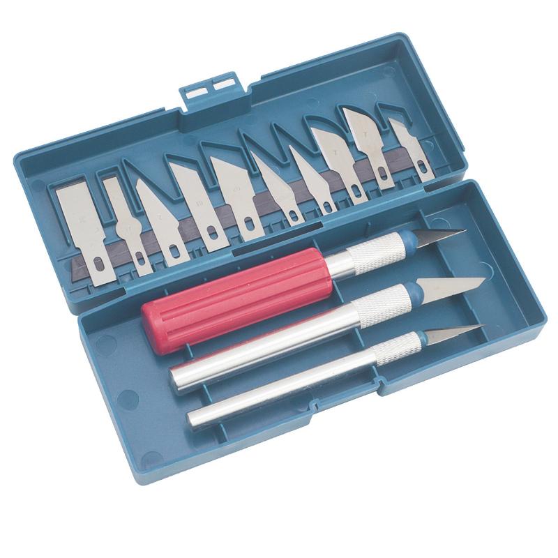 Craft Knife Set - 13ピース多機能カッター彫刻クラフトナイフセット、収納ケース付き、DIYやクラフトプロジェクト用の各種刃