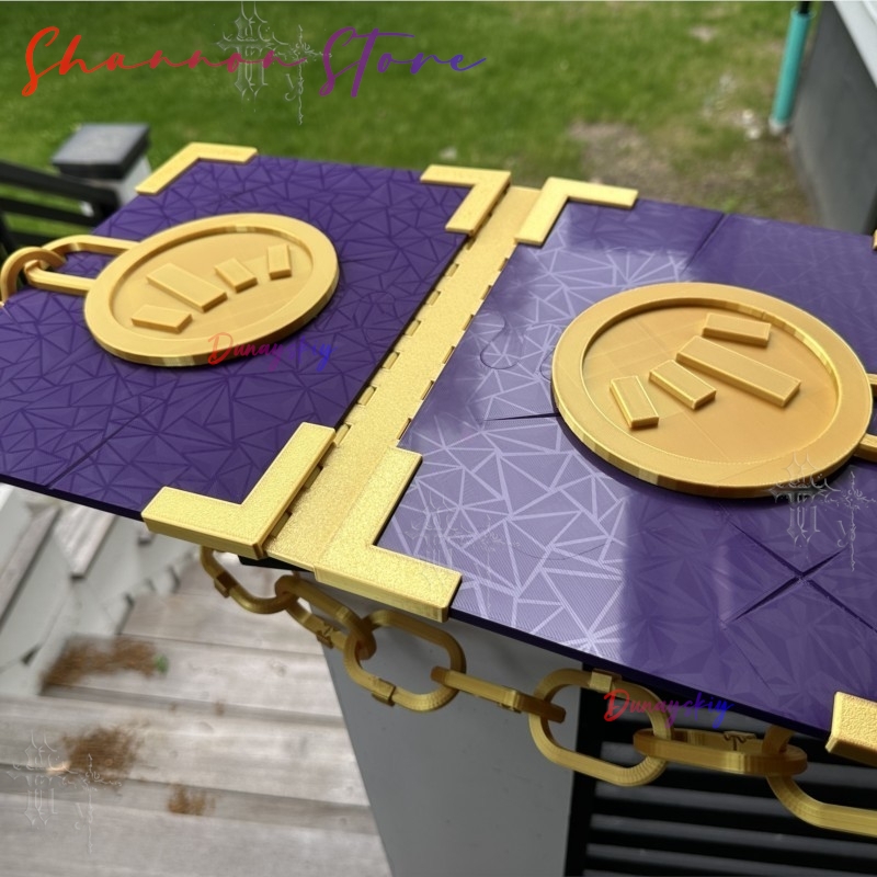 Cosplay Prop Book - リムバスカンパニー中指ティッシュブックオブヴェンジェンスアクセサリーアニメゲーム小道具用パープルゴールドチェーンバウンドナイトノベルコスプレ
