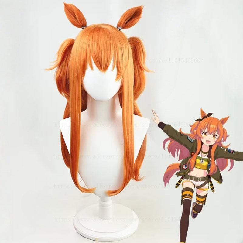 Heat Gun Cosplay - ウマ娘プリティーダービー マヤノトップガン コスプレウィッグ アニメゲーム ロールプレイパーティーコスチューム小道具 耐熱合成毛ウィッグ
