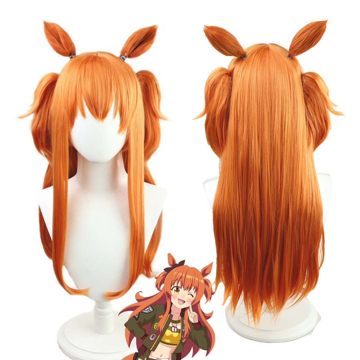 Heat Gun Cosplay - ウマ娘 プリティーダービー マヤノ トップガン コスプレ 耐熱ファイバーウィッグ