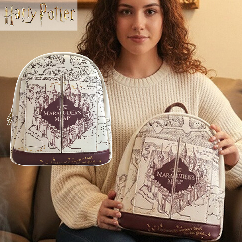 ハリー・ポッター地図柄プリントコスプレ女性用ダブルストラップ - Cosplay Prop Bag のレビューと価格