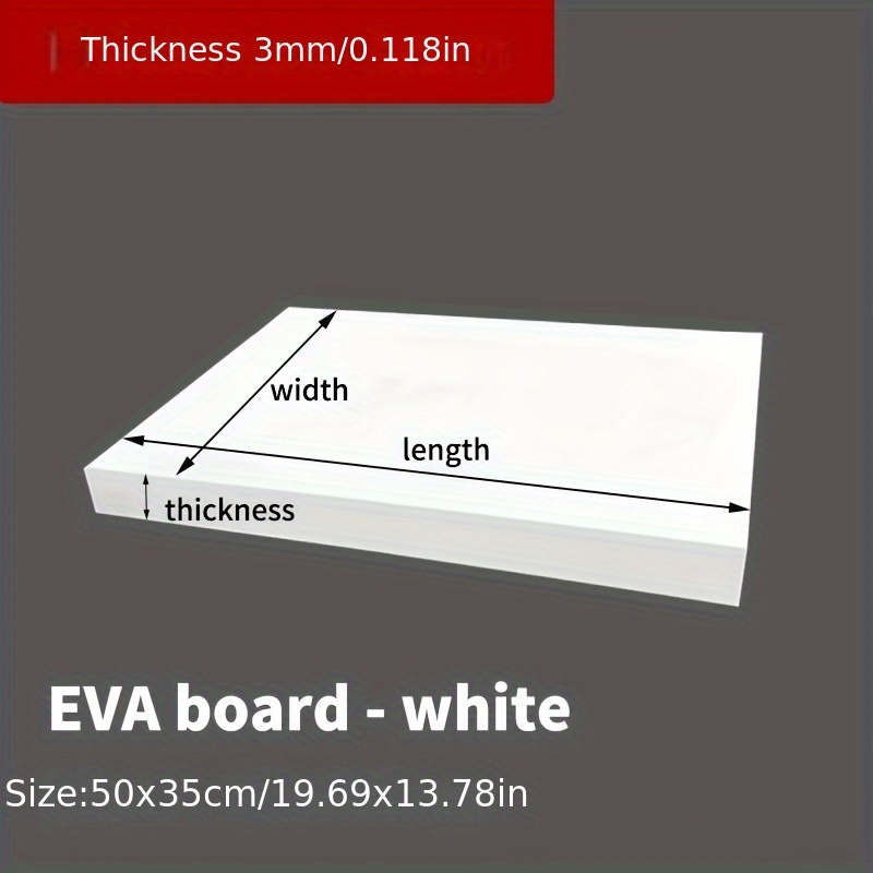 EVAフォームボード 14x39インチ、厚さ3mm-10mm - Cosplay Prop Foam Board のレビューと価格