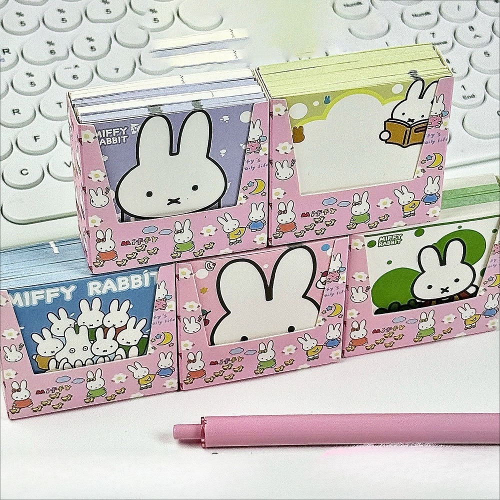 5種類のかわいいミッフィーかわいいメモ紙漫画メッセージブック - Cosplay Prop Book のレビューと価格