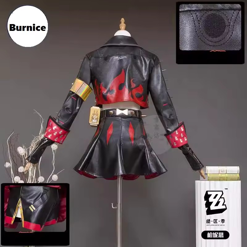 ZENLESS ZONE-女性のためのゼロコスプレコスチュー - Burnice Cosplay Prop のレビューと価格