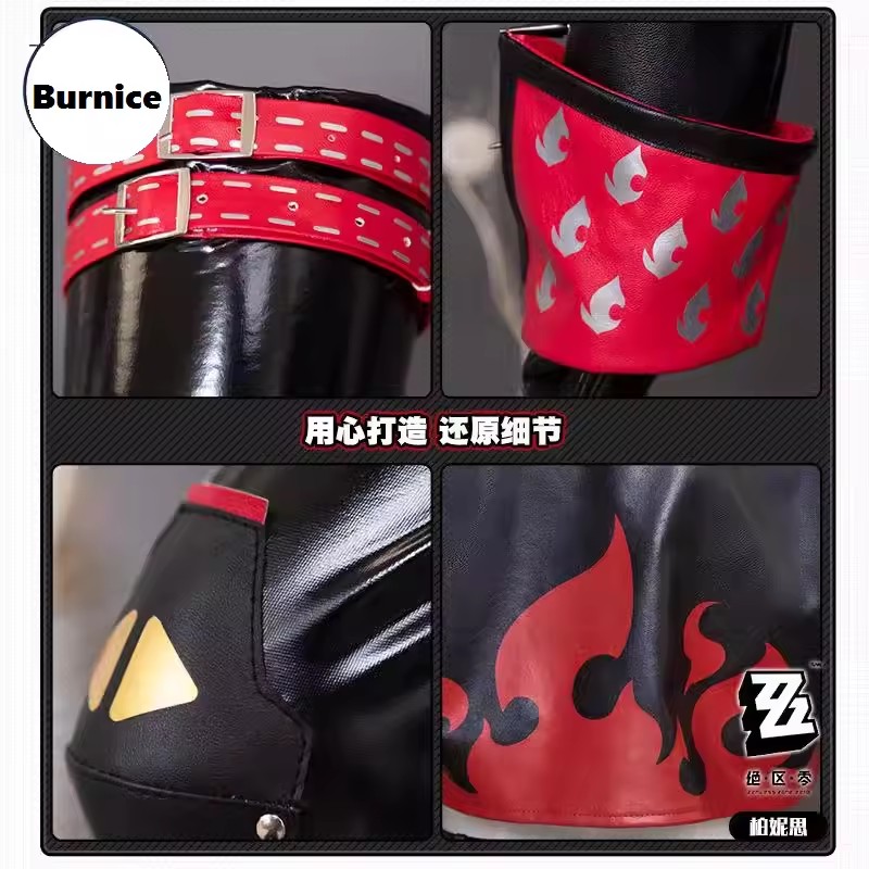 ZENLESS ZONE-女性のためのゼロコスプレコスチュー - Burnice Cosplay Prop のレビューと価格