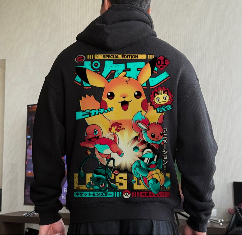 黒のオーバーサイズ4XLポケモン炎龍プリントメンズ＆レディー - Cosplay Flame Prop のレビューと価格