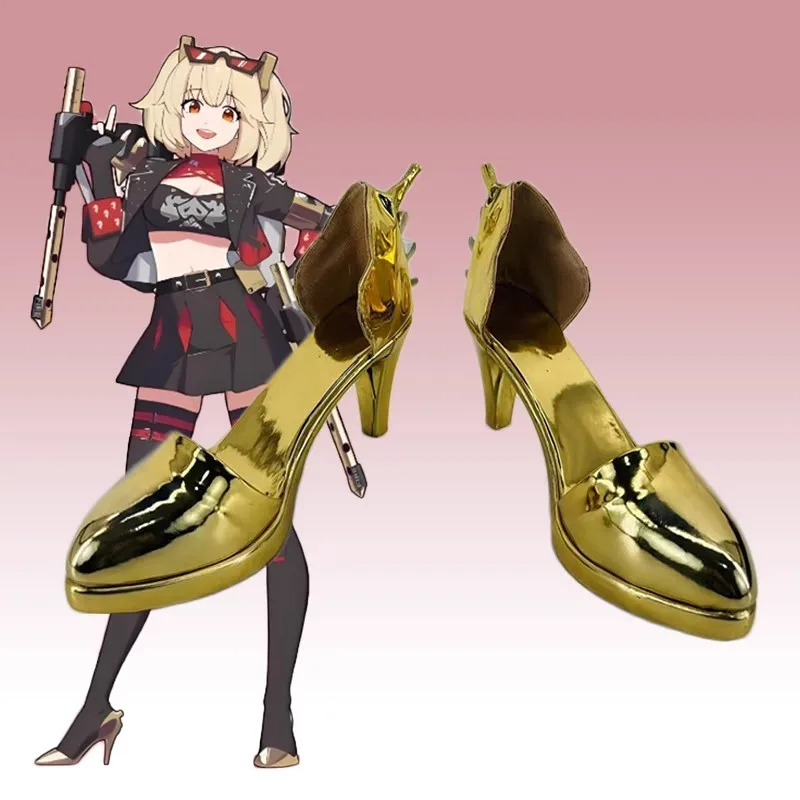 アニメ バーニス・ホワイト レザー ハイヒール ゲーム ゼン - Burnice Cosplay Prop のレビューと価格