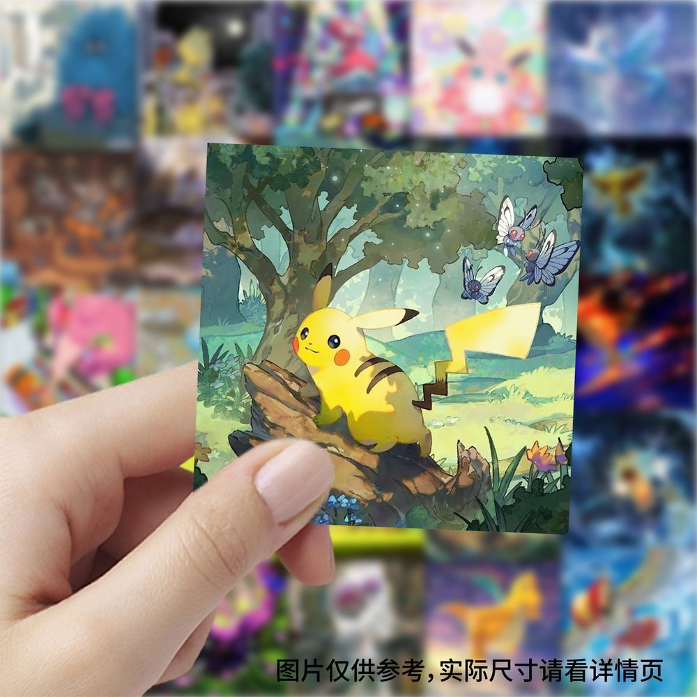 177枚のポケモンカードスクエアステッカー、子供時代のアニメ - Cosplay Prop Diy のレビューと価格