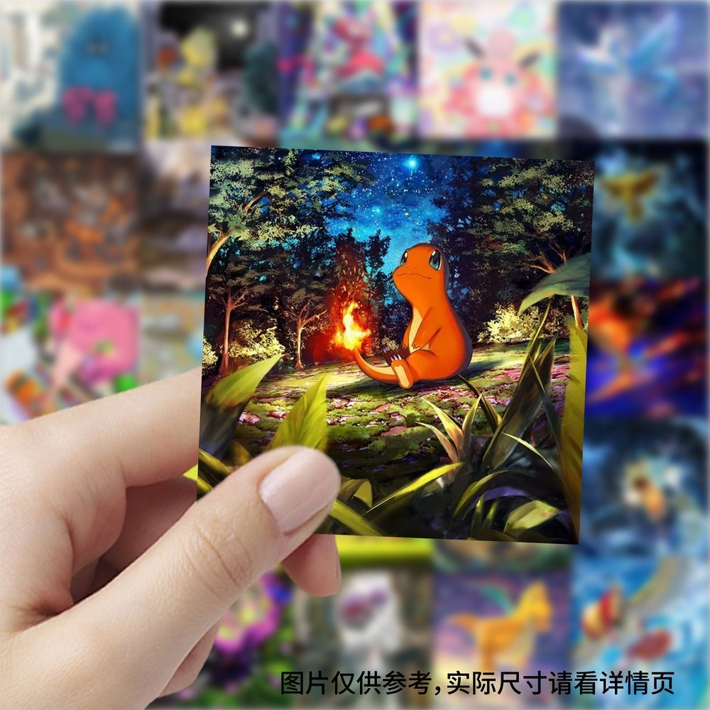 177枚のポケモンカードスクエアステッカー、子供時代のアニメ - Cosplay Prop Diy のレビューと価格