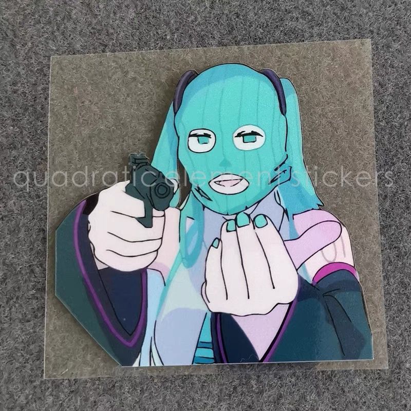 ミクオートバイステッカー防水電気自動車漫画オニオン美少女面白 - Cosplay Prop Diy のレビューと価格