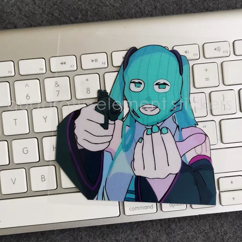 ミクオートバイステッカー防水電気自動車漫画オニオン美少女面白 - Cosplay Prop Diy のレビューと価格