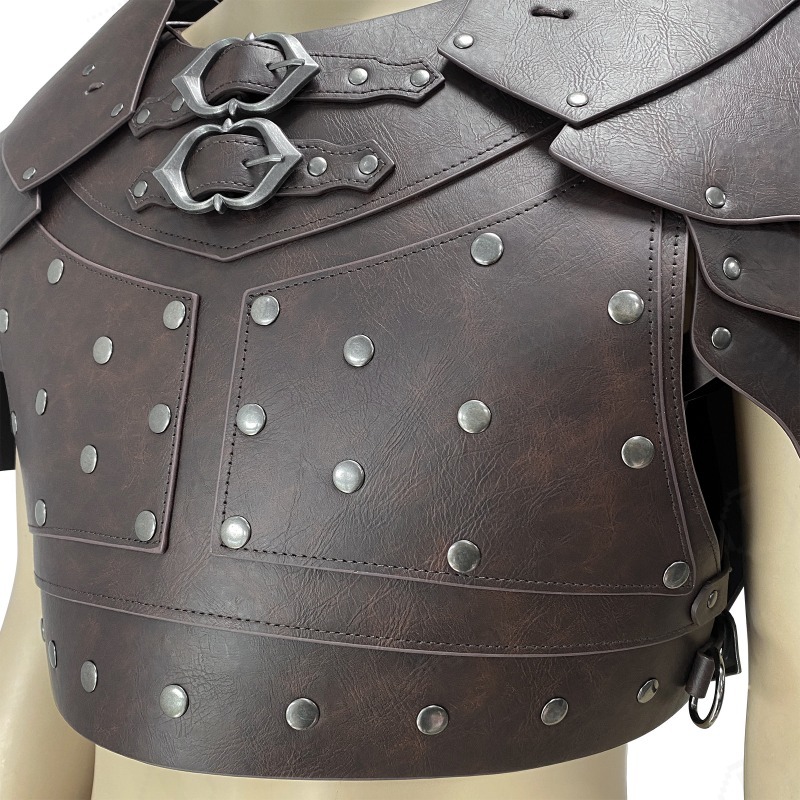 中世風スタッズ付き肩胸甲冑バイキングハーネスハロウィンLAR - Cosplay Props のレビューと価格