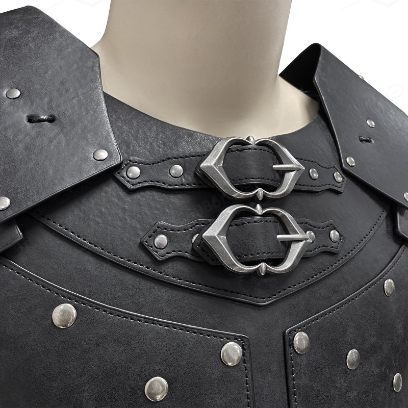 中世風スタッズ付き肩胸甲冑バイキングハーネスハロウィンLAR - Cosplay Props のレビューと価格