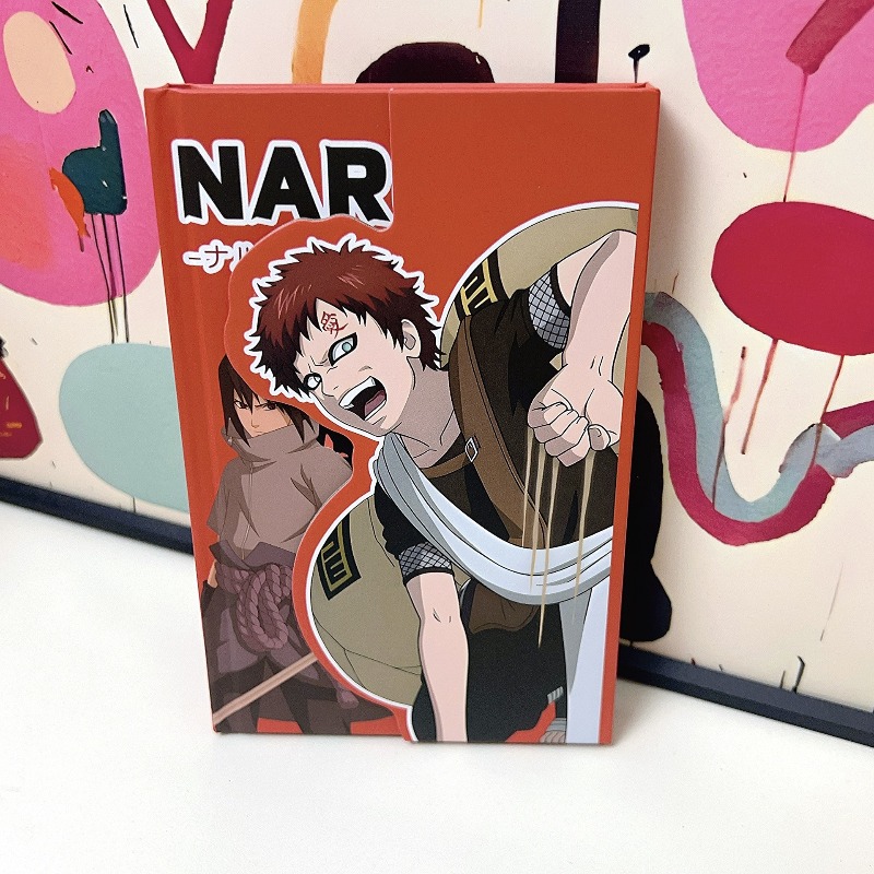アニメナルトカラーページブック：マグネット開閉式三つ折りノー - Cosplay Prop Book のレビューと価格