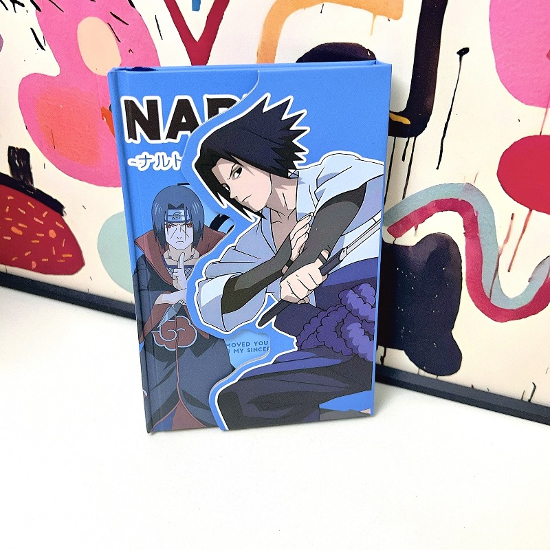 アニメナルトカラーページブック：マグネット開閉式三つ折りノー - Cosplay Prop Book のレビューと価格