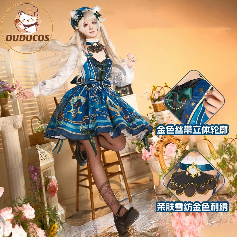 原神インパクト リネット コスプレ衣装ウィッグドレス帽子帽子 - Cosplay Prop Bag のレビューと価格