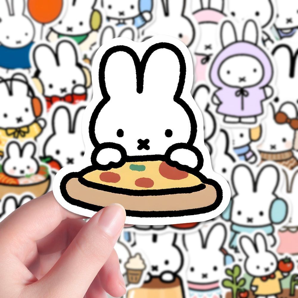 80 個かわいいミッフィーかわいいステッカー装飾カード DI - Cosplay Floating Prop のレビューと価格