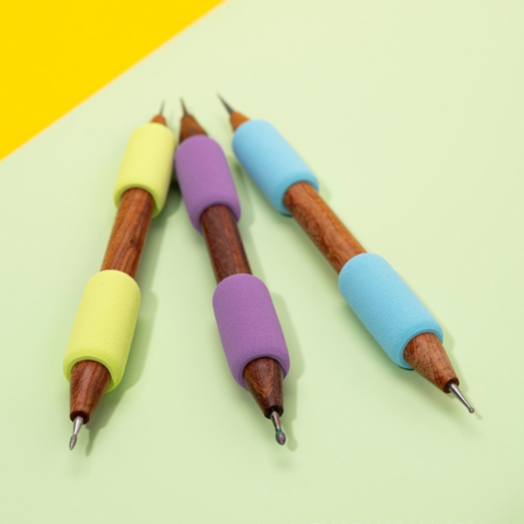 双頭ダイヤモンドチップ陶器彫刻ツール木製ハンドルフォームグリ - Foam Clay Sculpt のレビューと価格