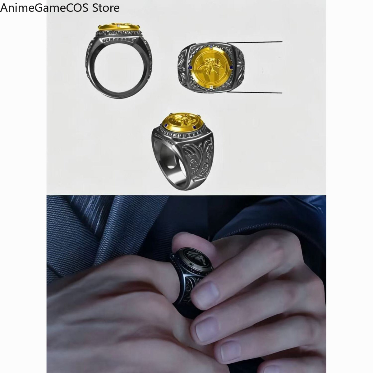 アニメ愛とディープスペースヴァルココスプレ小道具指輪カップル - Prop Para Cosplay のレビューと価格