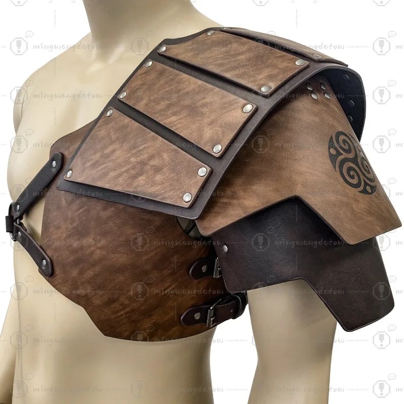 中世風片側肩甲 北欧風バイキング肩甲 レトロコスプレ舞台小道 - Cosplay Props のレビューと価格