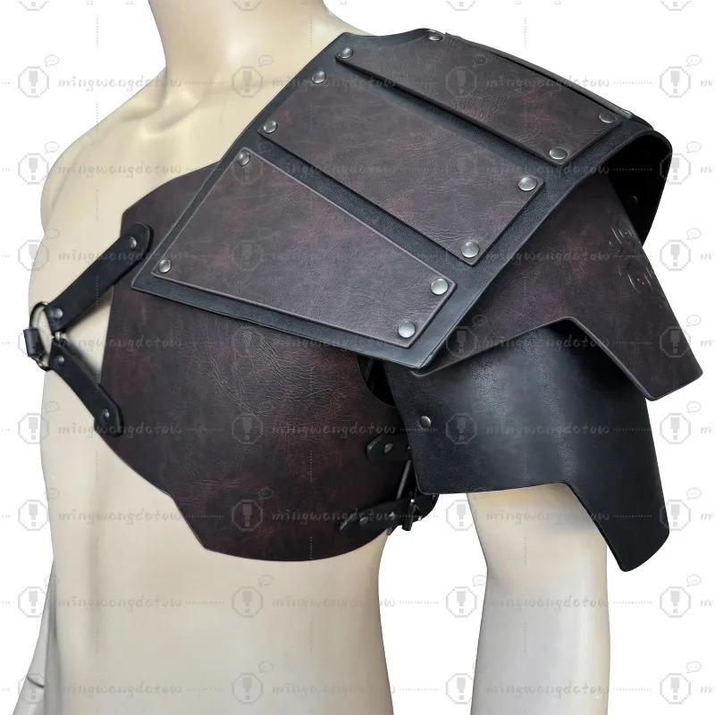 中世風片側肩甲 北欧風バイキング肩甲 レトロコスプレ舞台小道 - Cosplay Props のレビューと価格