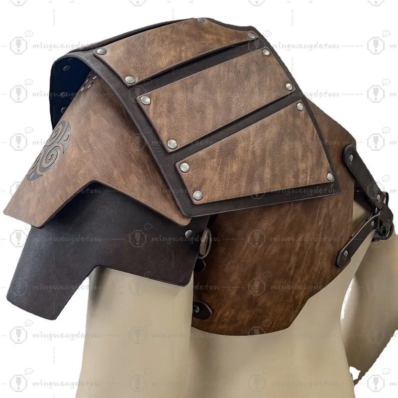中世風片側肩甲 北欧風バイキング肩甲 レトロコスプレ舞台小道 - Cosplay Props のレビューと価格