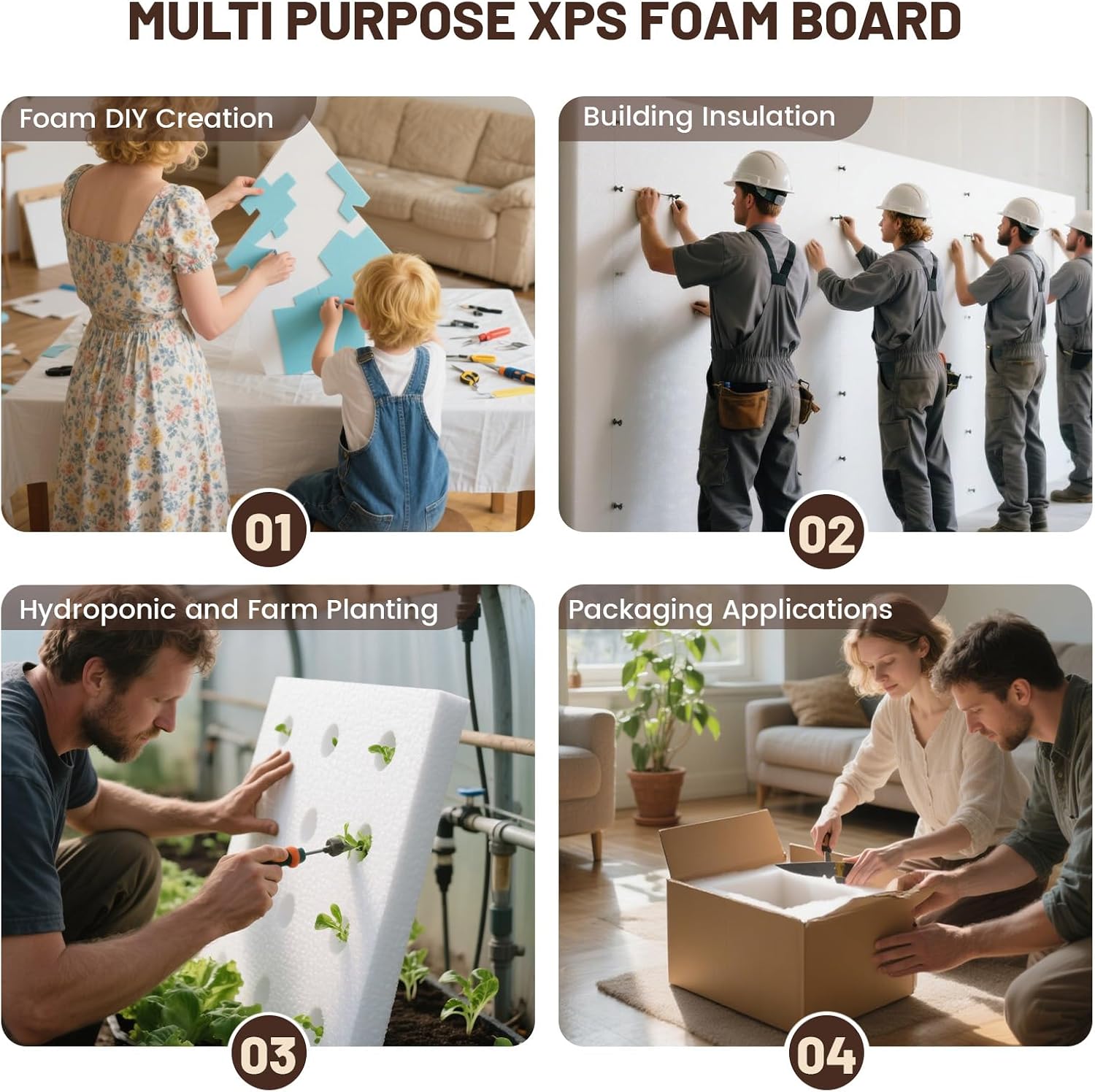 高密度XPS大型フォームボード、2枚組、47x23.5x2イ - Cosplay Prop Foam Board のレビューと価格