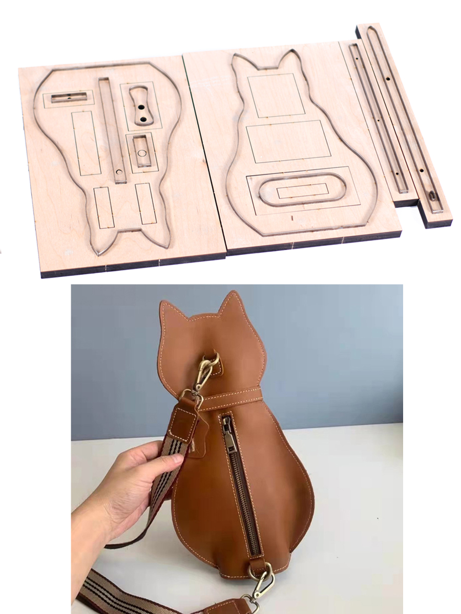 DIY-革製のかわいい猫の胸のバッグ,金属製の機器,穴あきパ - Craft Knife Set のレビューと価格