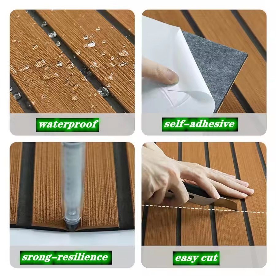 フェイクチークEVAフォームボートフローリングパッド自己粘着 - Eva Foam Sheet のレビューと価格